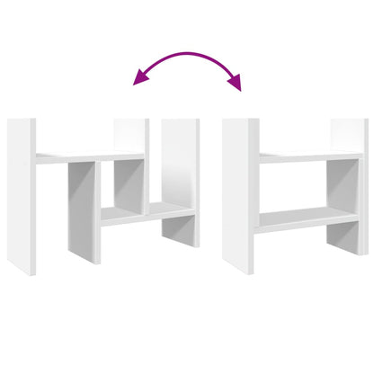 Desk Organiser White 34.5 x 15.5 x 35.5 cm Engineered Wood