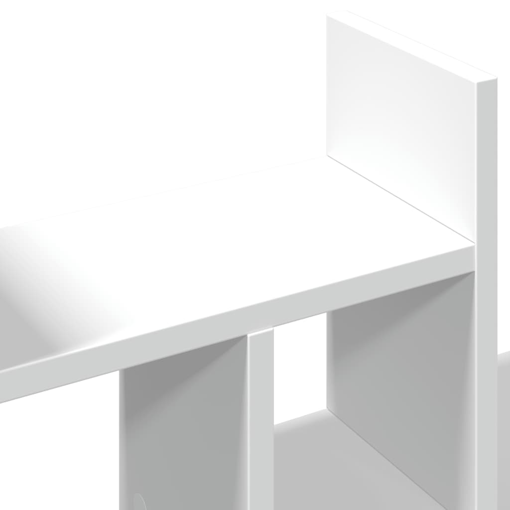 Desk Organiser White 34.5 x 15.5 x 35.5 cm Engineered Wood