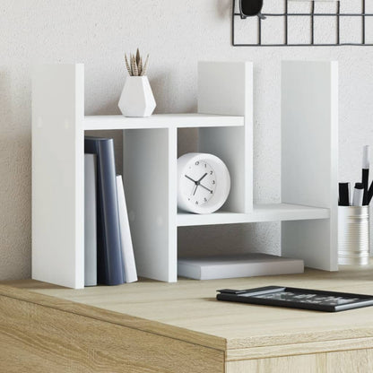 Desk Organiser White 34.5 x 15.5 x 35.5 cm Engineered Wood