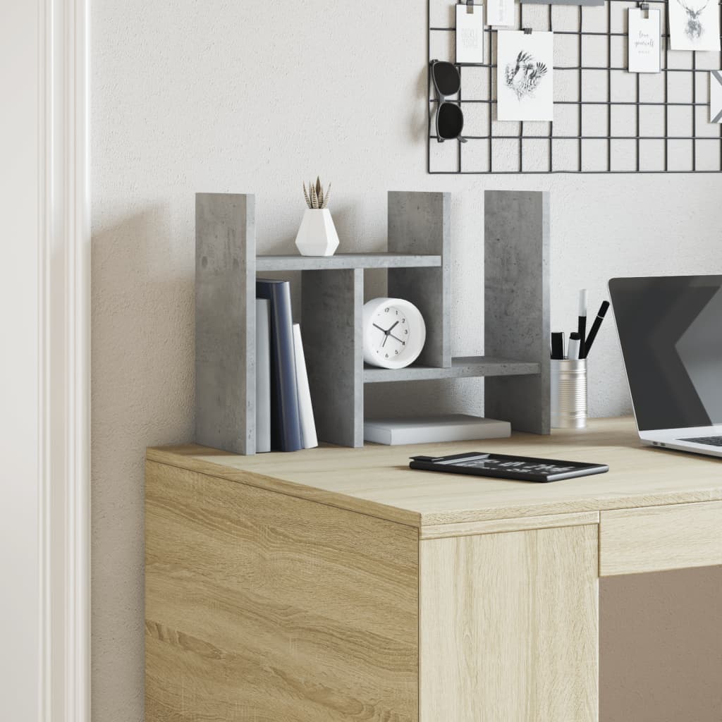 Desk Organiser Concrete Grey 34.5 x 15.5 x 35.5 cm