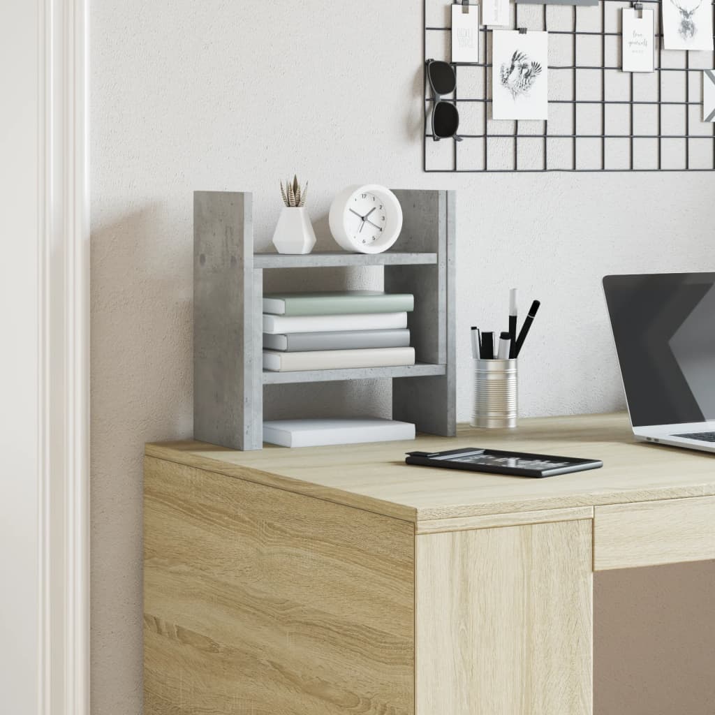 Desk Organiser Concrete Grey 34.5 x 15.5 x 35.5 cm