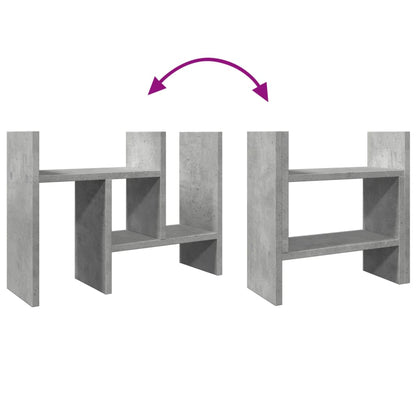 Desk Organiser Concrete Grey 34.5 x 15.5 x 35.5 cm