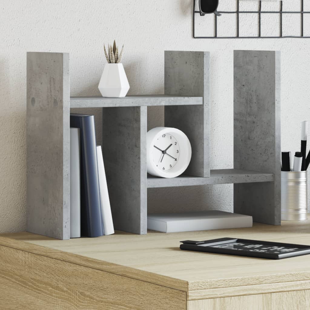 Desk Organiser Concrete Grey 34.5 x 15.5 x 35.5 cm