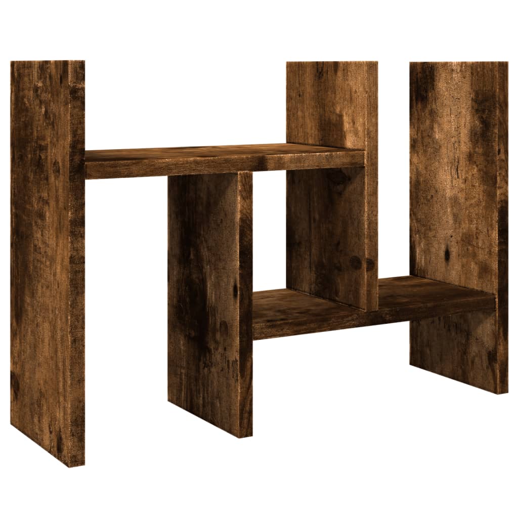 Desk Organiser Smoked Oak 34.5 x 15.5 x 35.5 cm Engineered Wood