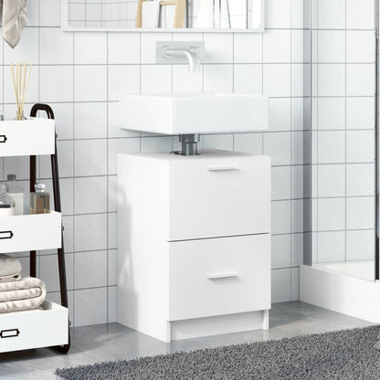 Sink Cabinet | White | Engineered wood | Medium | Sink Cabinet