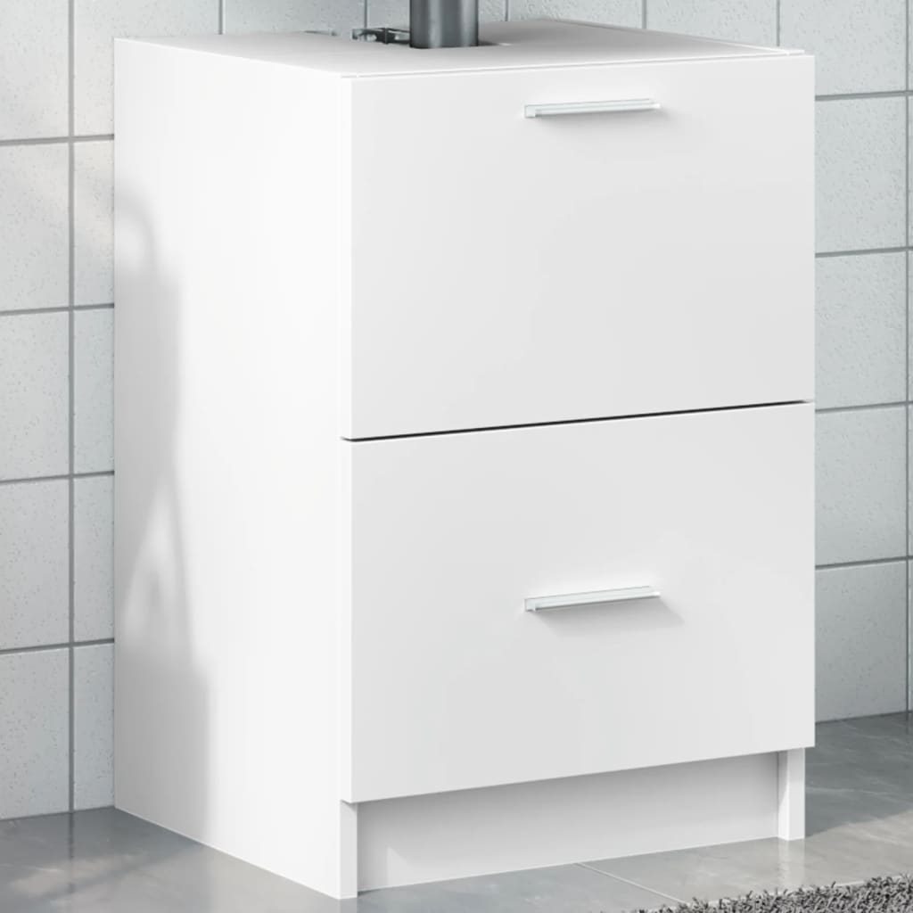 Sink Cabinet | White | Engineered wood | Medium | Sink Cabinet