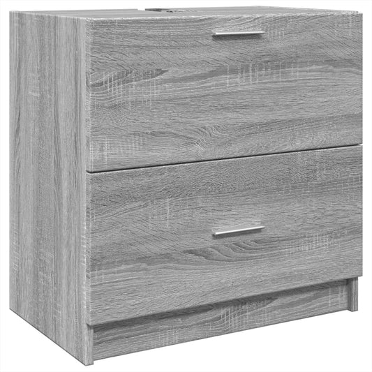 Sink Cabinet | Grey Sonoma | Engineered Wood | 59 x 37 x 59 cm | Cabinet