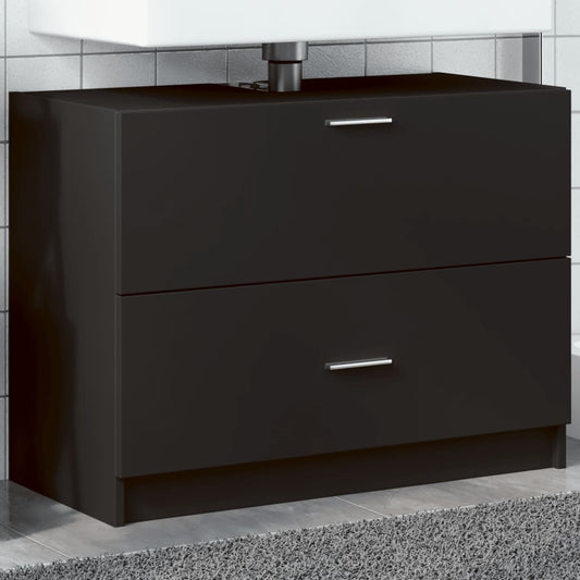 Sink Cabinet | Black | Engineered Wood | Standard | Sink Cabinet