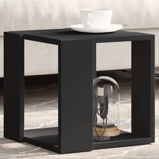 Coffee Table Black 32x32x30 cm Engineered Wood