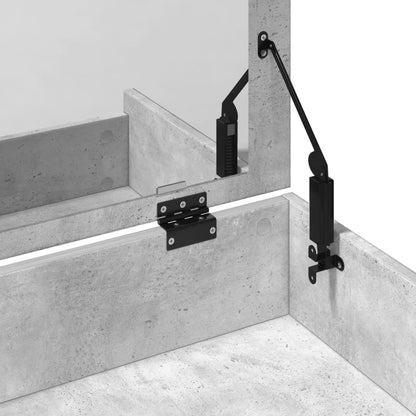 Dressing Table and Stool Concrete Grey 60x40x113.5 cm