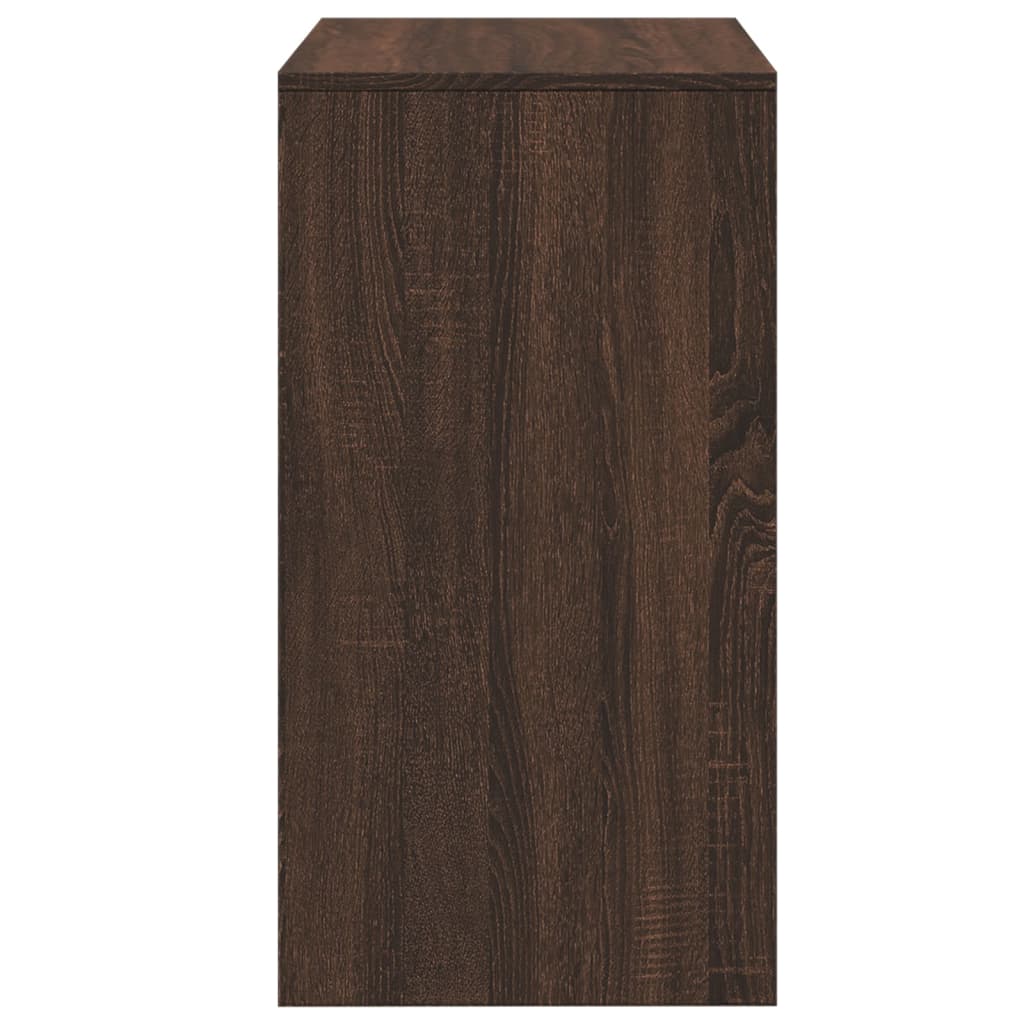 Dressing Table and Stool Brown Oak 60x40x113.5 cm