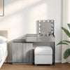 Dressing Table with LED Grey Sonoma 115x37x110.5 cm