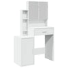 Dressing Table with Cabinet White 80x35x132 cm