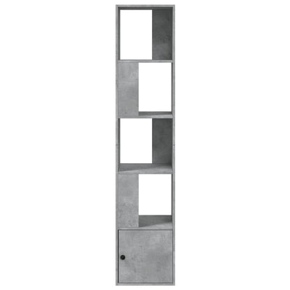 Bookcase Concrete Grey 40x36x189 cm Engineered Wood