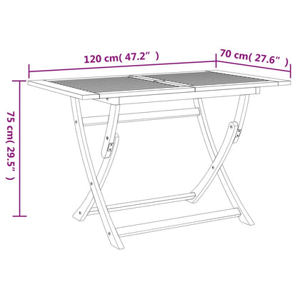 5 Piece Garden Dining Set Solid Wood Acacia