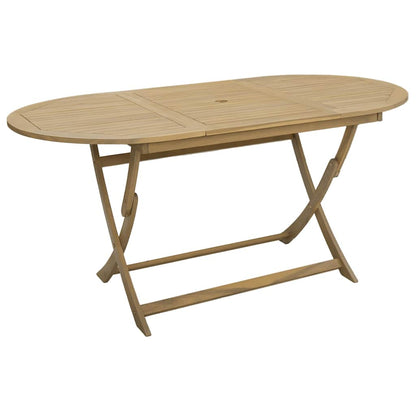 7 Piece Garden Dining Set Solid Wood Acacia