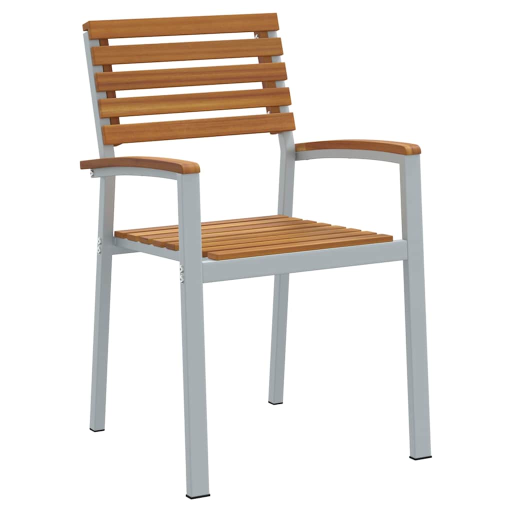 Garden Chair 6 pcs Brown 56 x 57 x 87 cm Solid Acacia Wood
