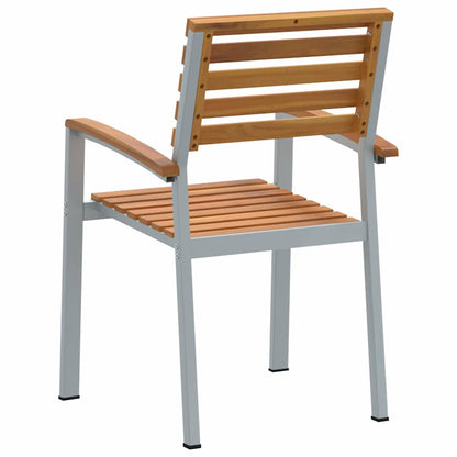 Garden Chair 6 pcs Brown 56 x 57 x 87 cm Solid Acacia Wood