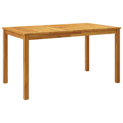 5 Piece Patio Dining Set 55.1"x31.5"x29.1" Solid Wood Acacia