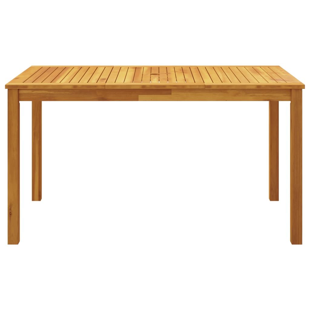5 Piece Patio Dining Set 55.1"x31.5"x29.1" Solid Wood Acacia