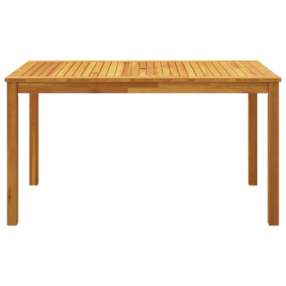 5 Piece Patio Dining Set 55.1"x31.5"x29.1" Solid Wood Acacia