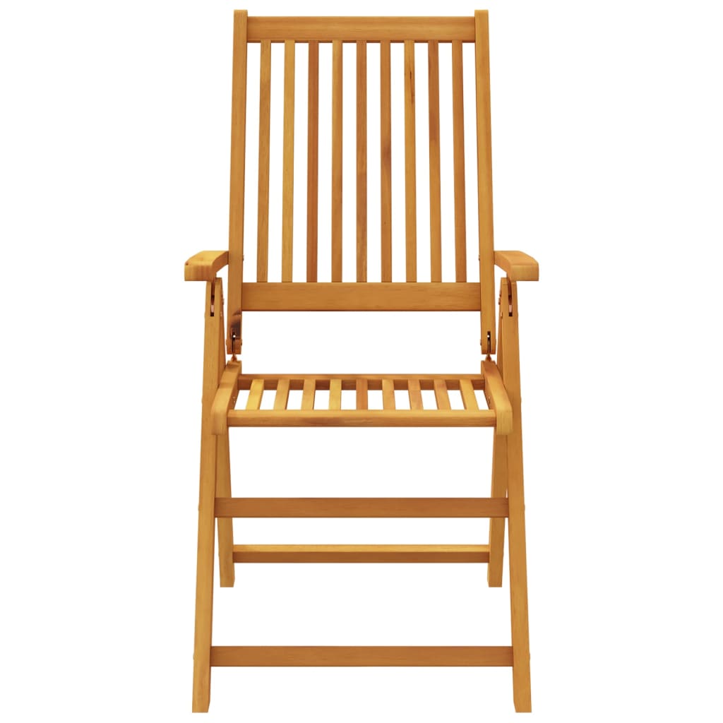 5 Piece Patio Dining Set 55.1"x31.5"x29.1" Solid Wood Acacia