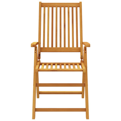 5 Piece Patio Dining Set 55.1"x31.5"x29.1" Solid Wood Acacia