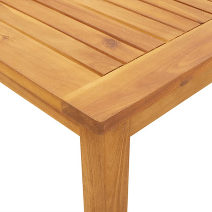 5 Piece Patio Dining Set 55.1"x31.5"x29.1" Solid Wood Acacia