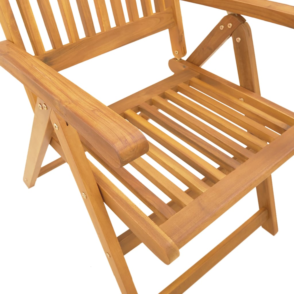5 Piece Patio Dining Set 55.1"x31.5"x29.1" Solid Wood Acacia