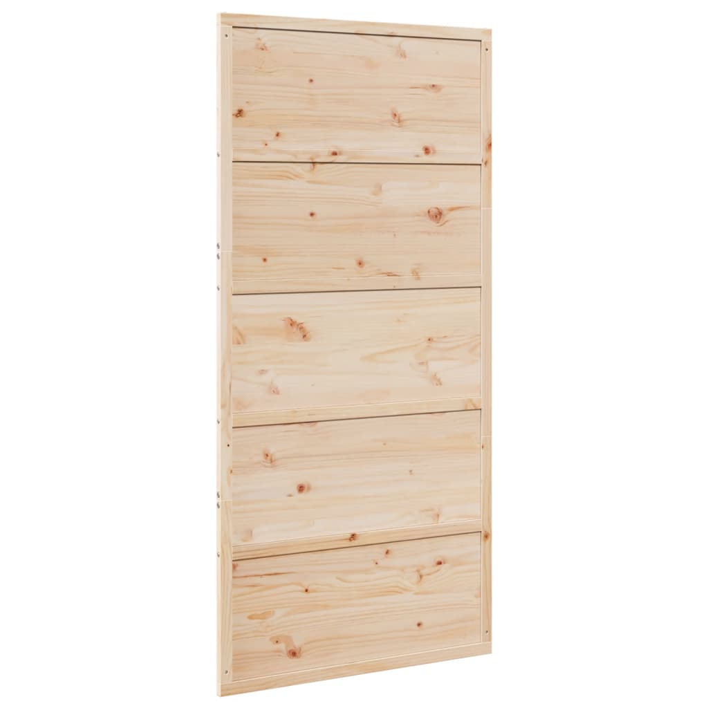 Barn Door 100x208 cm Solid Wood Pine