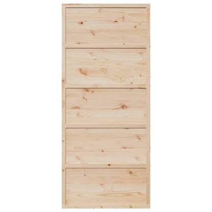 Barn Door 90x208 cm Solid Wood Pine