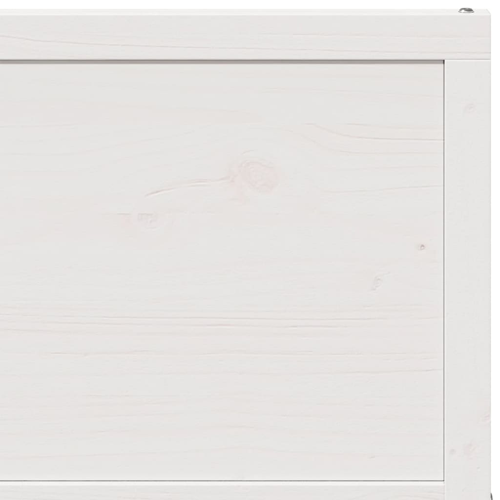 Barn Door White 90x208 cm Solid Wood Pine