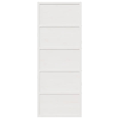 Barn Door White 80x208 cm Solid Wood Pine