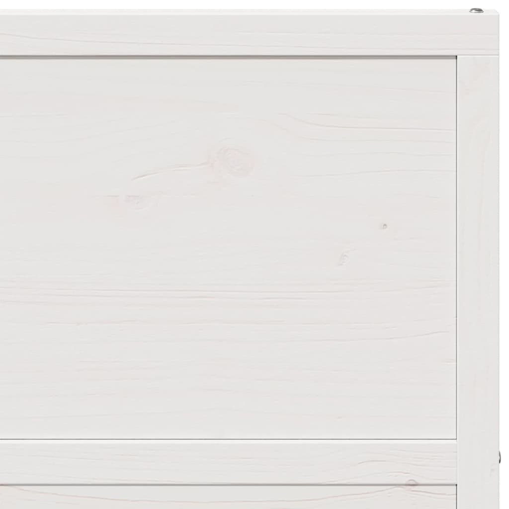 Barn Door White 80x208 cm Solid Wood Pine