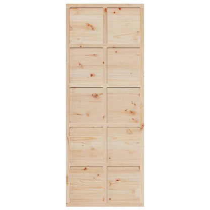 Barn Door 80x208 cm Solid Wood Pine