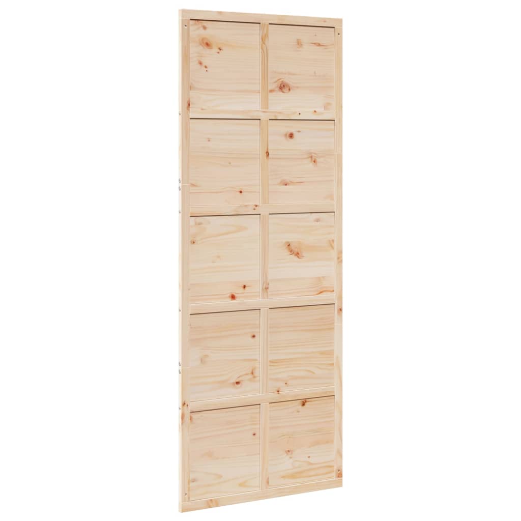 Barn Door 80x208 cm Solid Wood Pine