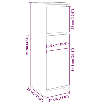 Bathroom Cabinet Sonoma Oak 30x30x95 cm Engineered Wood