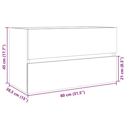 Sink Cabinet | Sonoma oak | Engineered wood | Medium | Sink Cabinet