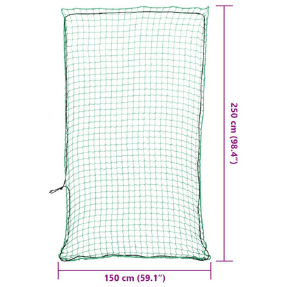 Trailer Net with Elastic Rope Green 2.5x1.5 m PP