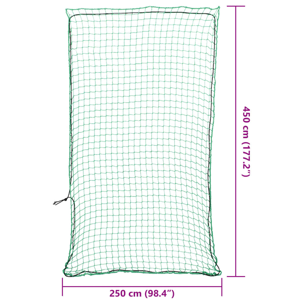 Trailer Net with Elastic Rope Green 4.5x2.5 m PP