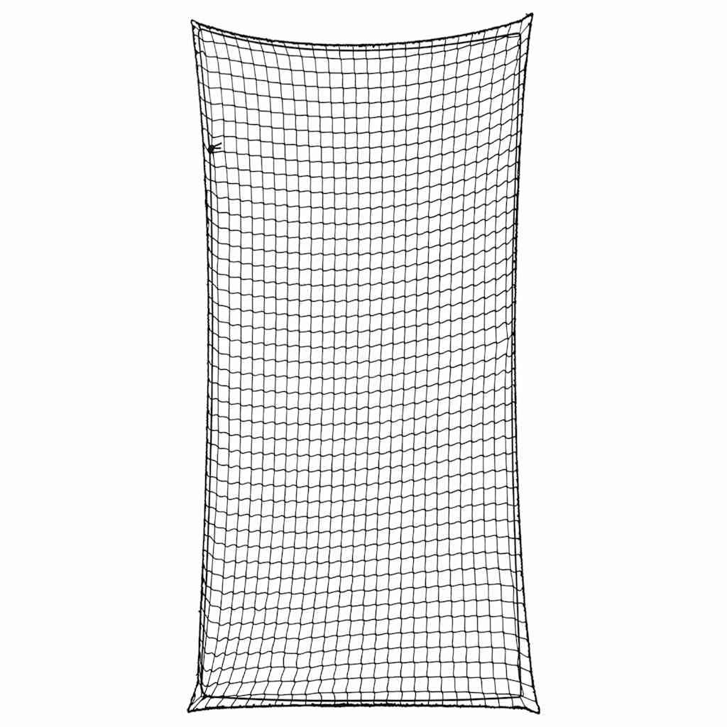 Trailer Net with Elastic Rope Black 6x3 m PP