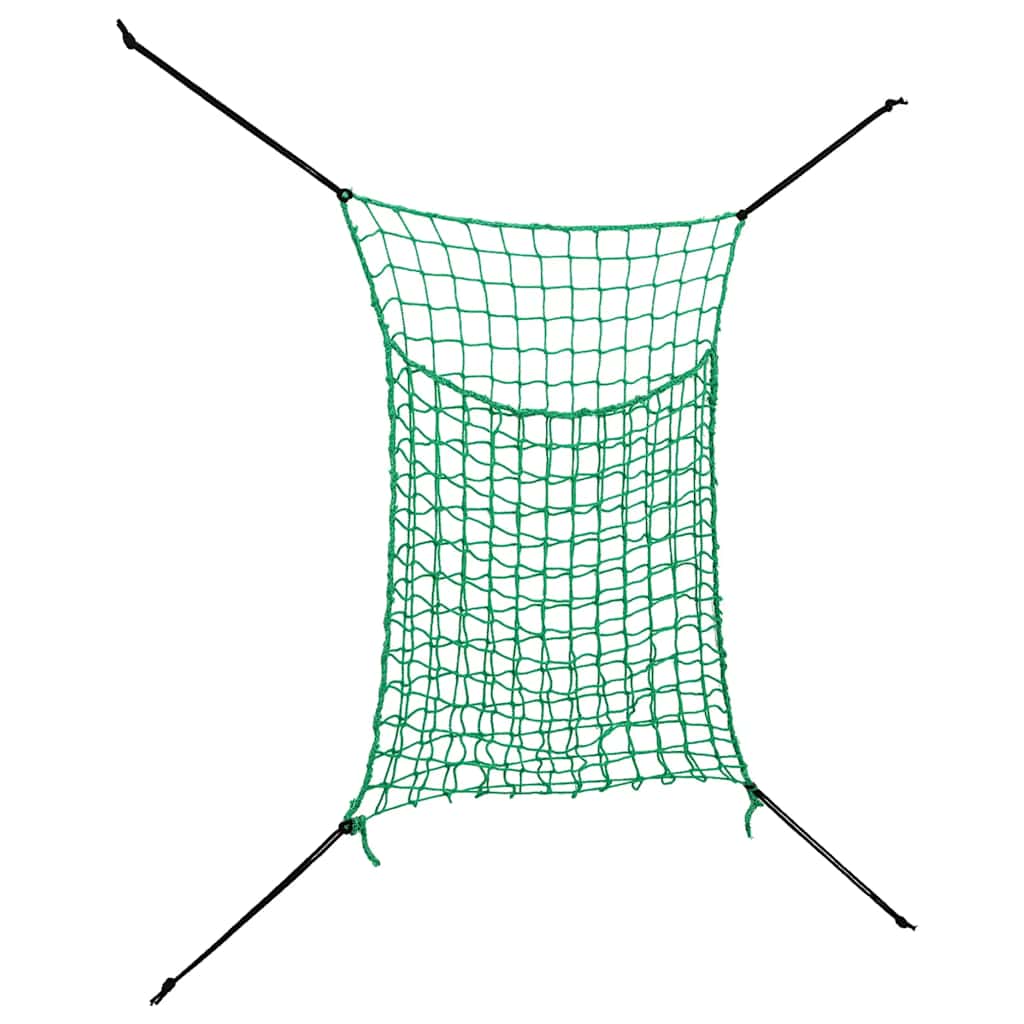Hay Nets 2 pcs Rectangular Green 90x60 cm PP