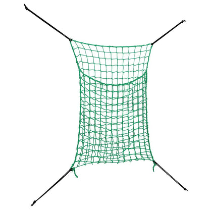 Hay Nets 2 pcs Rectangular Green 90x60 cm PP
