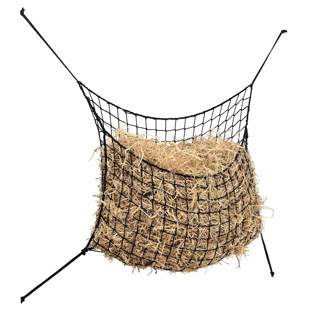 Hay Nets 2 pcs Rectangular Black 100x90 cm PP