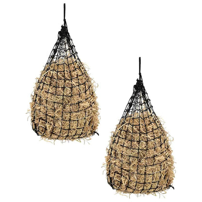 Hay Nets 2 pcs Round Black 75x75 cm PP