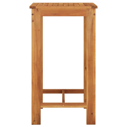 Garden Bar Set | Brown | Solid acacia wood | Compact | Footrest