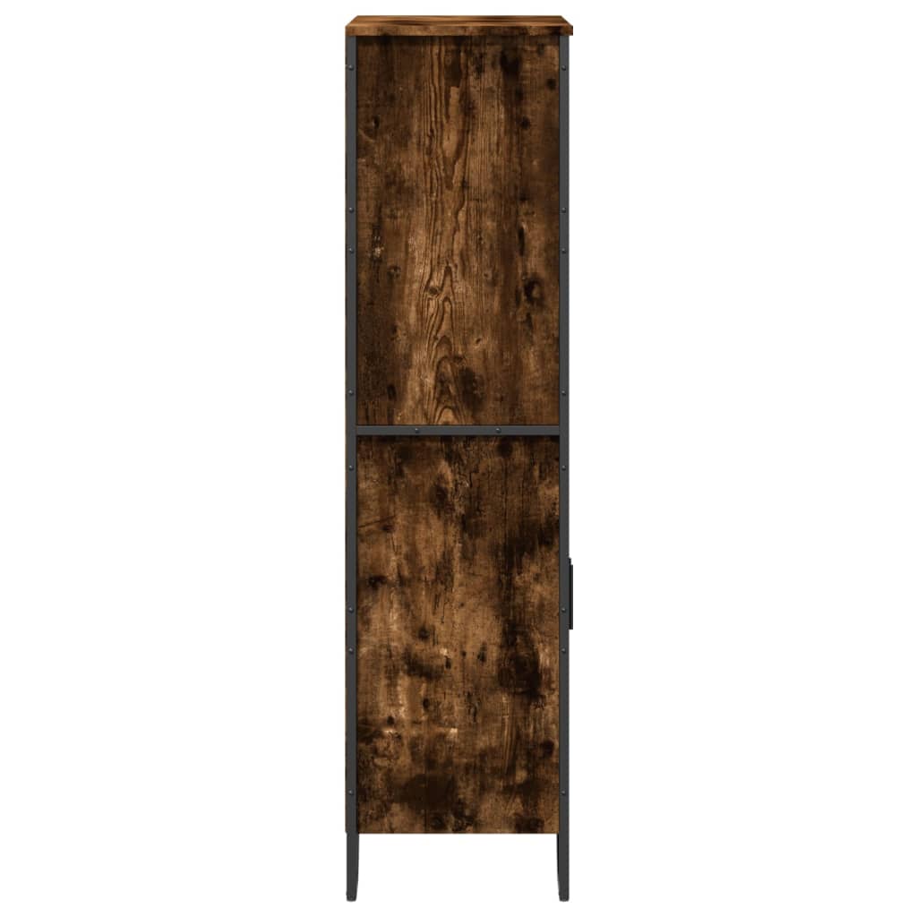 Highboard Smoked Oak 79.5x35.5x137.5 cm Engineered wood