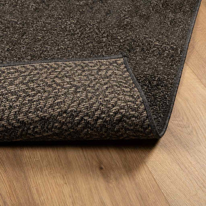 Rug ZIZUR Anthracite 200x290 cm Jute Look Indoor and Outdoor