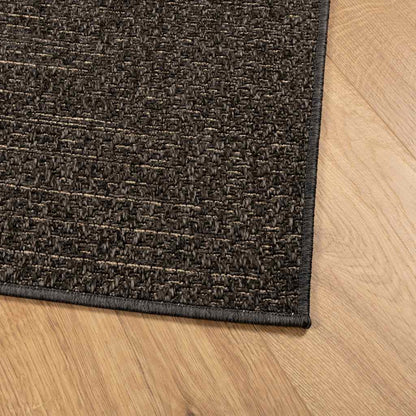 Rug ZIZUR Anthracite 160x230 cm Jute Look Indoor and Outdoor