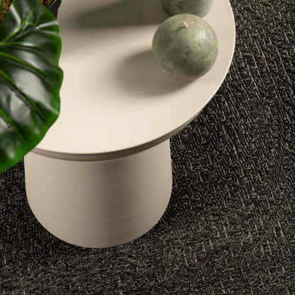 Rug ZIZUR Anthracite 200x290 cm Jute Look Indoor and Outdoor
